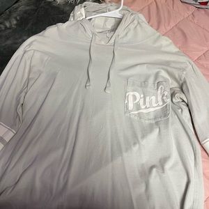 PINK VS shirt with hood